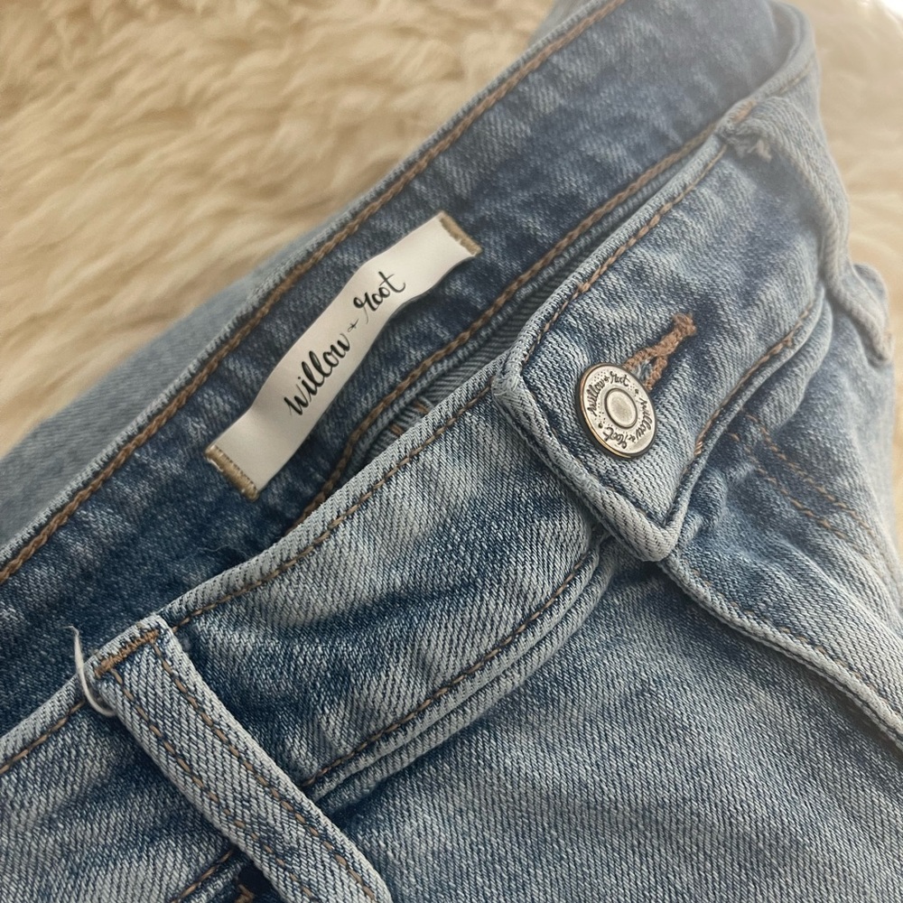 Willow and root high rise boyfriend jean